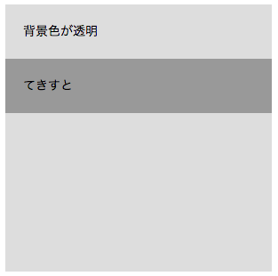 rgba, transparentを使った色と透明度の指定方法